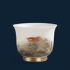 Chaxun Premium Mutton-Fat Jade Ceramic Tea Cup
