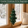 Christmas Stocking Fillers for Crafters Spiral Crochet Kit, DIY Snowman Santa Craft Festive Decoration Making Kit Handmade Hanging Ornament
