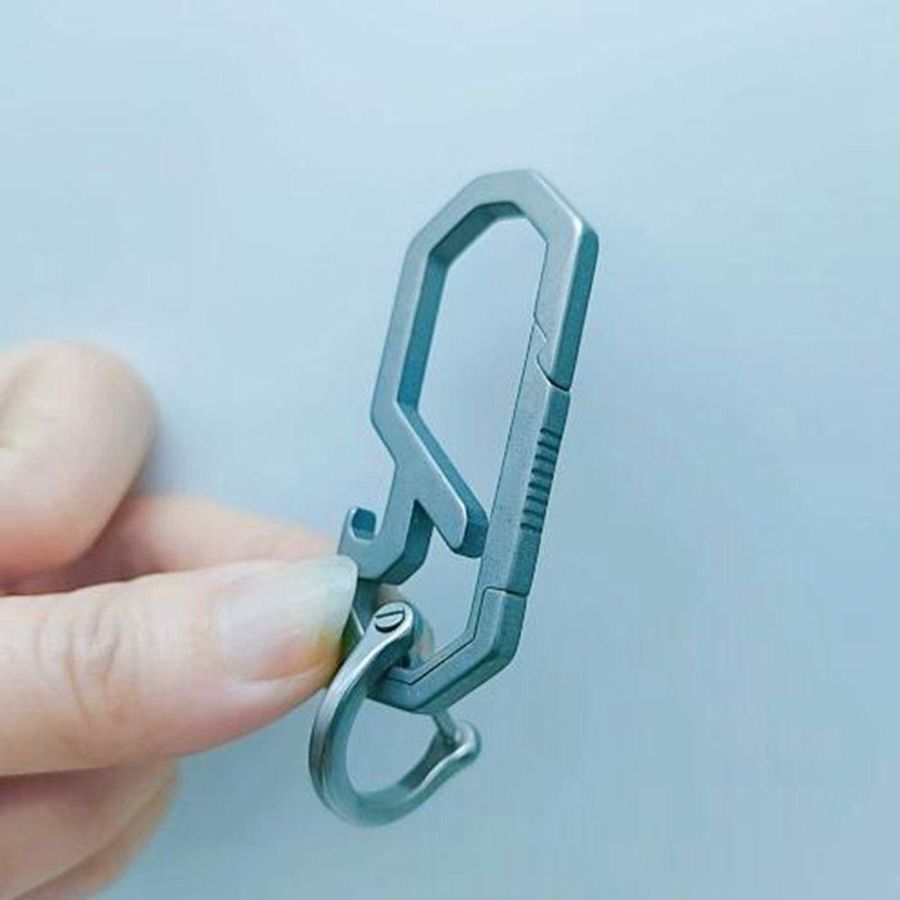 Пряжки для ключей EDC из титанового сплава, суперлегкая открывалка для бутылок, новые брелки, подвеска, инструмент для отдыха на природе