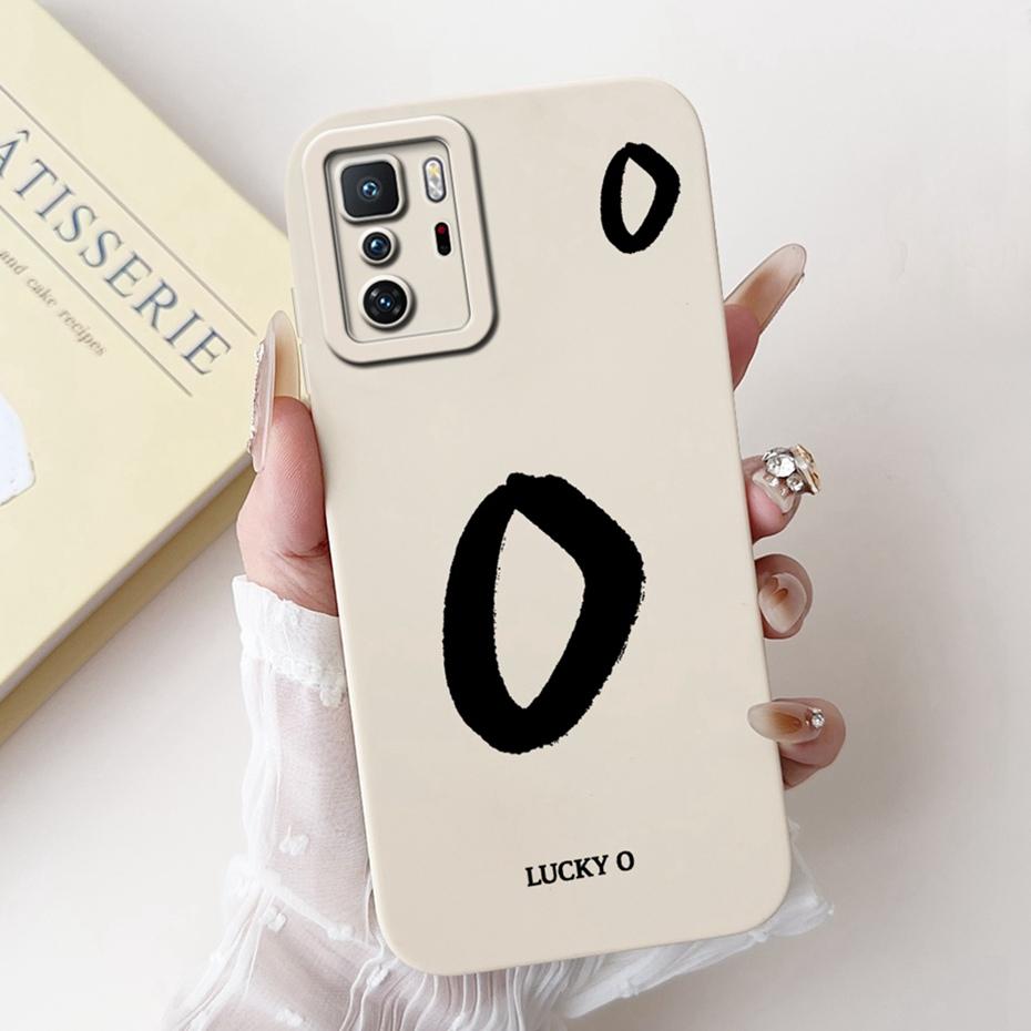 New Fashion Letter Phone Case For Xiaomi Redmi Note 10 Pro 5G Soft Silicone Shockproof Cover For Redmi Note10 5G 10T Bumper