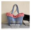 Versatile Denim Double-Sided Crossbody & Shoulder Bag for Women – Trendy, Large Capacity Commuter Bag