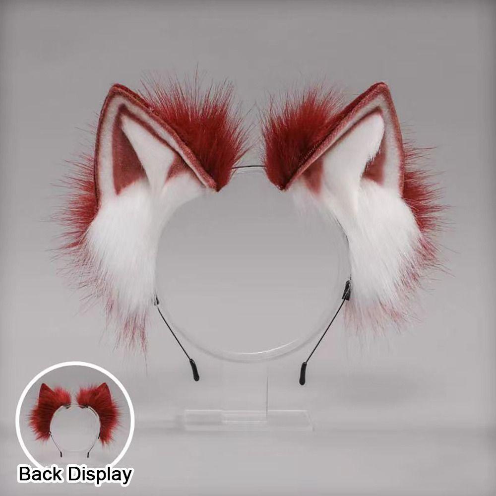 Plush Cat Ear Headband Simulation Hairband Fashion Anime Hair Hoops Women Girls
