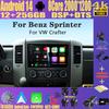 10" Android 14 For VW Crafter For Mercedes Benz Sprinter Car Radio Multimedia Video Player GPS Stereo CarPlay+auto WIFI+4G DSP