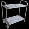 ZISIZ 3-ярусная мобильная сервировочная тележка из нержавеющей стали