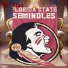 Florida Seminoles print 2D Flat Pattern Flannel Blanket High quality All Seasons Warmth and Comfort Perfect for Christmas Gifts.