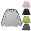 Round-neck Casual Striped Sweatshirt, Breathable And Lightweight Sportswear Top, Slim Striped Sweatshirt