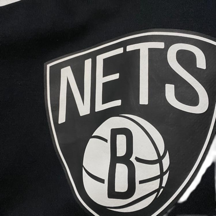Nike Толстовка с капюшоном X NBA Collaboration Brooklyn Nets Casual Loose Pullover Hooded Kids Hoodies Black 3Z2B7FFPQ-NYN
