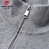 Pierre Cardin Men's Cashmere Blend Stand Collar Knitted Cardigan