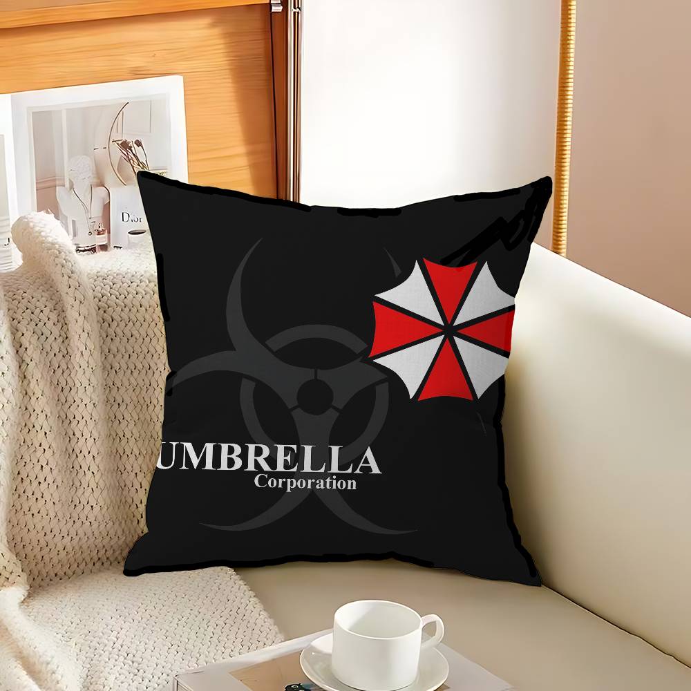 EVILS RRESIDENT GAME Pillow Covers Cartoon Sofa Decorative Home Doublesided Printing Short Plush Cute Cushion Cover