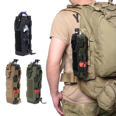 Подсумок Molle Сумка-кобура для бутылки с водой Открытый Кемпинг Охота Сумка-подсумок для переноски бутылки/чайника со шнурком