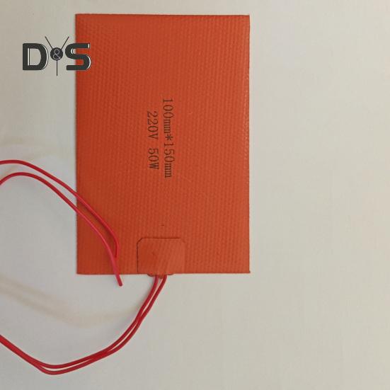 Грелка из силиконовой резины, устойчивая к коррозии, электрическая тепловая пленка, горячий нагревательный коврик, постоянная температура