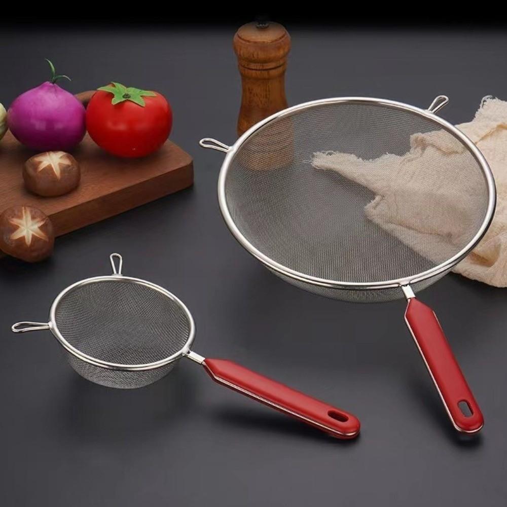 14 16 18 20 22cm Matcha Sifter Stainless Steel Tea Strainer New Fine Mesh Strainer  for Kitchen