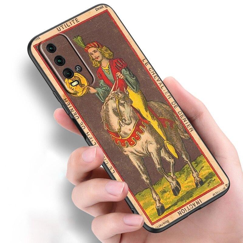 Чехол для телефона Le Tarot Egyptien de Dusserre Art для Xiaomi Redmi Note 11 10 9 8 Pro 11T 10T 10S 9S 8T 9 9A 9C 9T, черный мягкий чехол