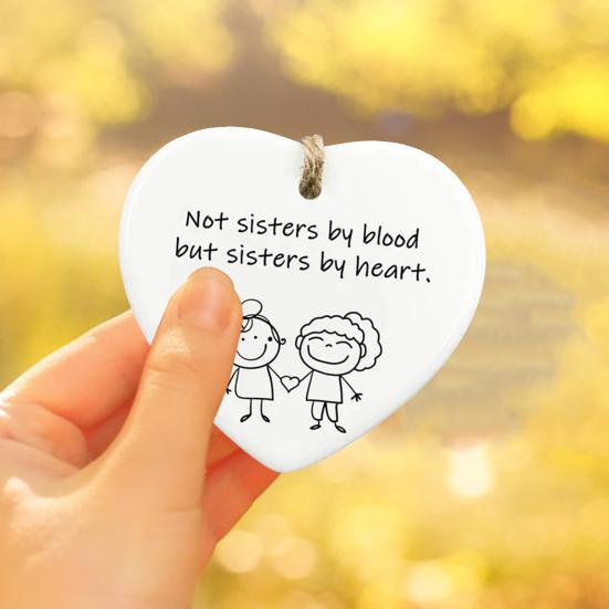 Подарок в форме сердца, подвесное акриловое украшение, подарок на день рождения, лучший друг