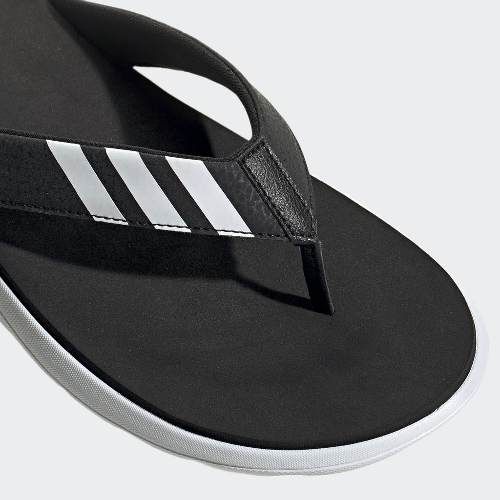 adidas Удобные шлепанцы Черный как ночь Белый как облако