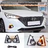 Hyundai Accent 2020-2022 LED Daytime Running Front Bumper Lights.