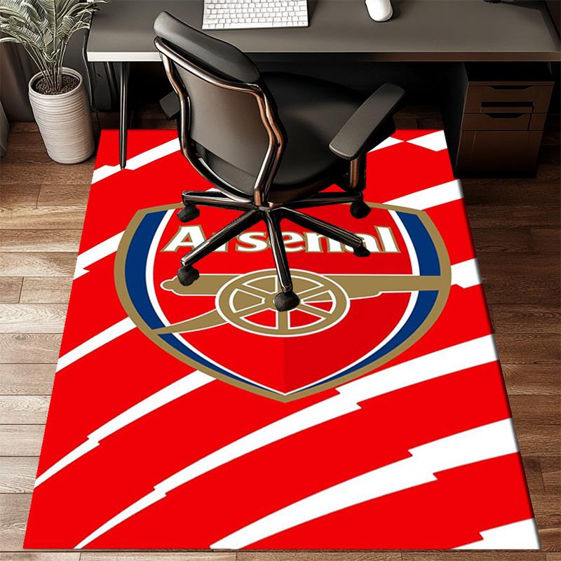 Arsenal Football Club Crest Printed Office Carpet Chair Cushion  Entryway Rug, Rugs for Living Room, Bedroom Christmas gifts