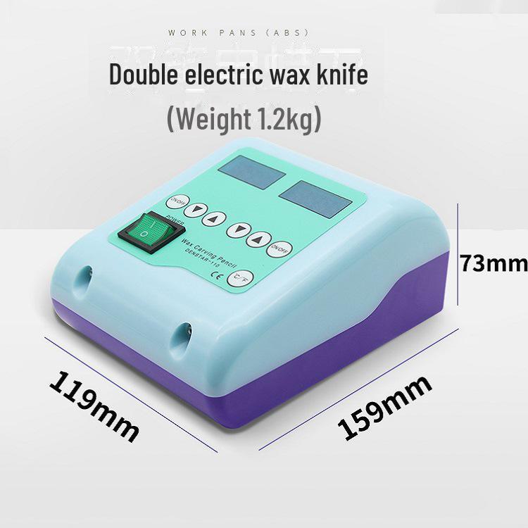 Электрический гравировальный нож для воска с двумя ручками и регулируемой температурой для зубных техников