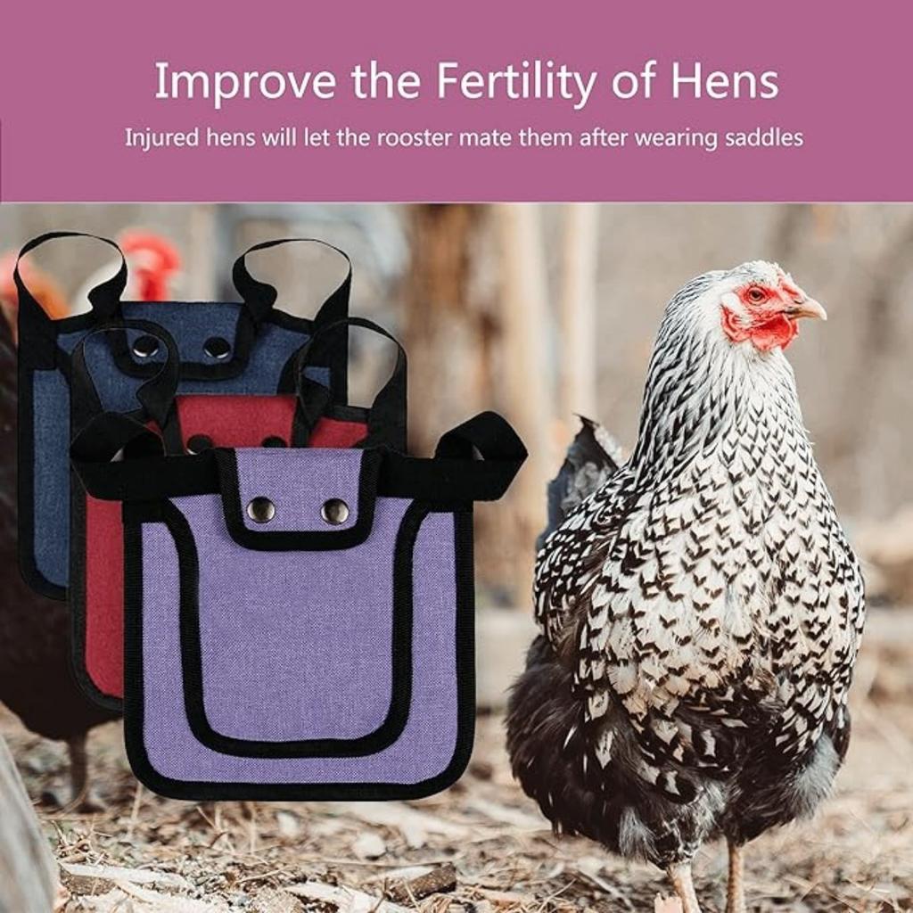 3 шт. Премиум-седла для кур с эластичным ремнем, свитер-седло для кур, защита для спины и боков от птиц, аксессуары для кур