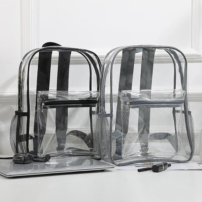 Прозрачный Рюкзак Маленькая Простая Сумка на Молнии Летняя Универсальная Прозрачная ПВХ Сумка-Тоут Кошелек Сумка для Телефона