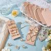 Двусторонние серьги из искусственной кожи, подставка для ювелирных изделий, серьги-гвоздики, клипсы для ушей, полка для хранения, картонные подвесные серьги, реквизит для демонстрации