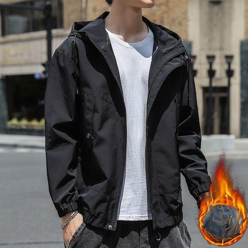 Куртка мужская весна, осень и зима новинка тренд с капюшоном повседневная универсальная свободная куртка верхняя одежда