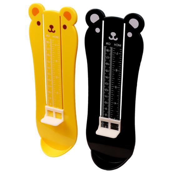 Измерительный прибор для ног с изображением медведя для младенцев, детей и взрослых, измеритель длины стопы, линейка для измерения обуви, домашний измеритель стопы, точная таблица измерений