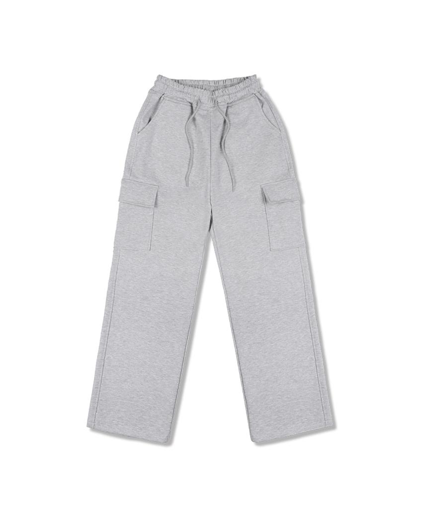 NP STUDIO [Four Seasons] Tr Cargo Wide Sweatpants Gray