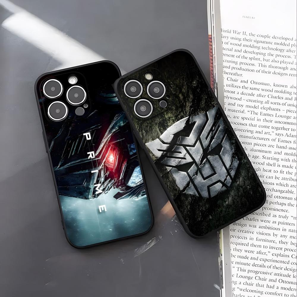 T-Transformers Anime Phone Case For IPhone 17 Pro Max 16 15 14 Pro Max 13 11 X Xs Xr 8 7Plus Silicone Cover