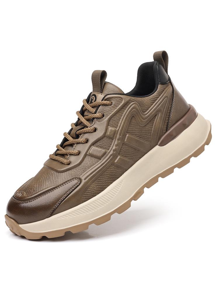 Мужская обувь модный бренд кожаные папины кроссовки мужские на платформе спортивные ретро мужские одинарные туфли