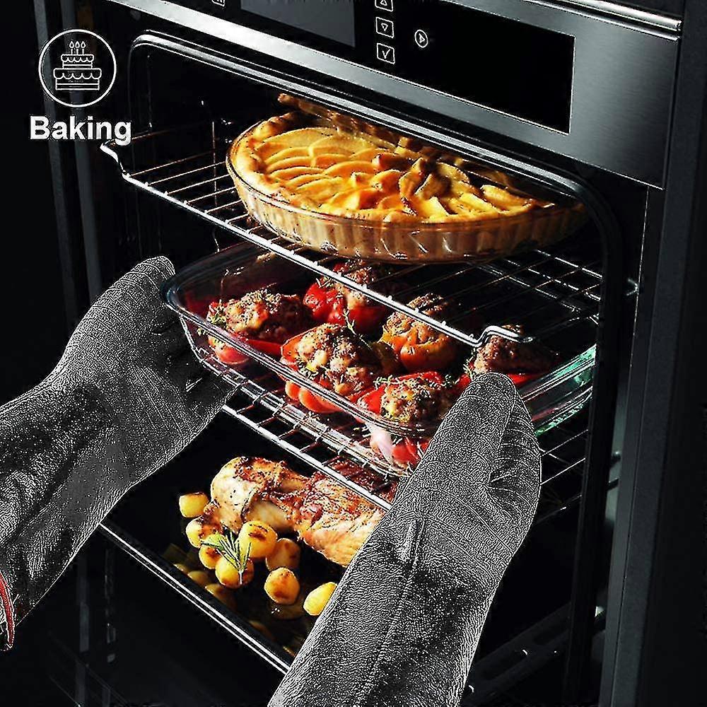 932f Extreme Heat Resistant Gloves For Grill Bbq, Waterproof Long Sleeve Pit Grill Gloves For Fryer, Baking, Oven,smoker,fireproof, Oil Resistant Neop