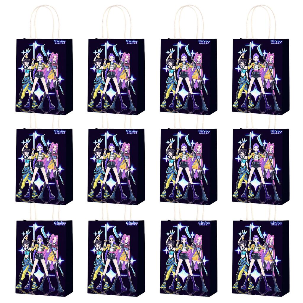 Праздничные подарочные пакеты Праздничные принадлежности Мультяшные пакеты для конфет, Сумки-тоут, Подарочные пакеты для детей Бумажные пакеты Взрослый День рождения Декора