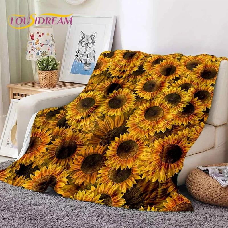Мягкие одеяла Dream Sun Flowers Nordic Daisy, сохраняющие тепло, удобные одеяла для пикника, кровати, дивана, дома, спальни, подарок