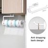 Plastic Tissue Holder Hanging Toilet Roll Paper Holder Towel Rack Cabinet Door Hook Holder Kitchen Organizer