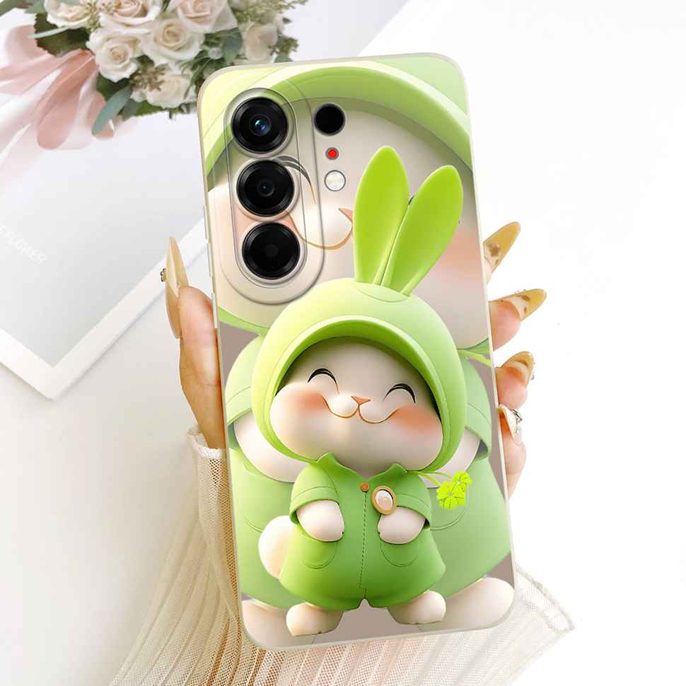 For Tecno Camon 50 4G CN5 6.78" Case Lovely Rabbit Cat Silicone Back Cover For Tecno Camon50 CAMON 50 Phone Cases Shockproof