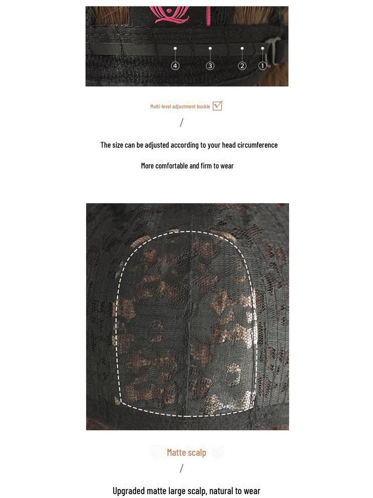 Черные прямые парики средней длины с воздушной челкой для женщин