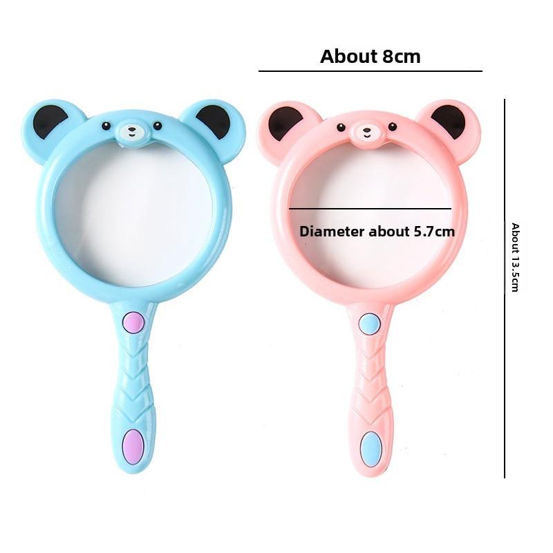 Kids Portable Magnifying Glass With Durable Plastic Frame For Educational Use And Exploration