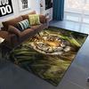 Art Domineering Tiger 3d Print Carpets For Living Room Bedroom Decor Carpet Soft Home Bedside Floor Mat Play Area Rugs Carpet