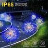 Solar Fairy Lawn Lights,Waterproof Outdoor Firework Lights,LEDs Garden Flower Light For Garden Christmas Party DIY Decoration