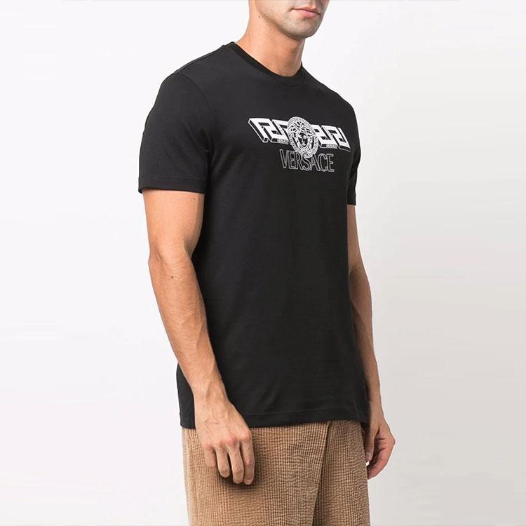 VERSACE VERSACE T-Shirt Men's Black 10039061-A02800-1B000
