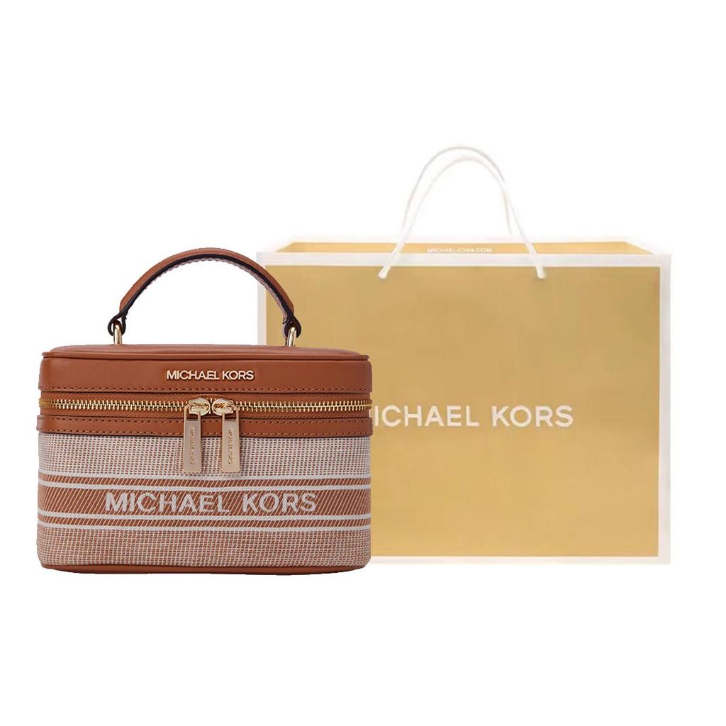 Michael Kors Mk Jet Set Item Fashion Tote Bag Women handbags Cream Acorn-Brown 35T2GTTC6I-197