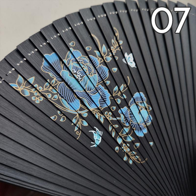 Классический японский стиль бамбуковый веер классический полый женский складной ручной веер винтажный стиль художественный промысел подарок домашний декор украшения