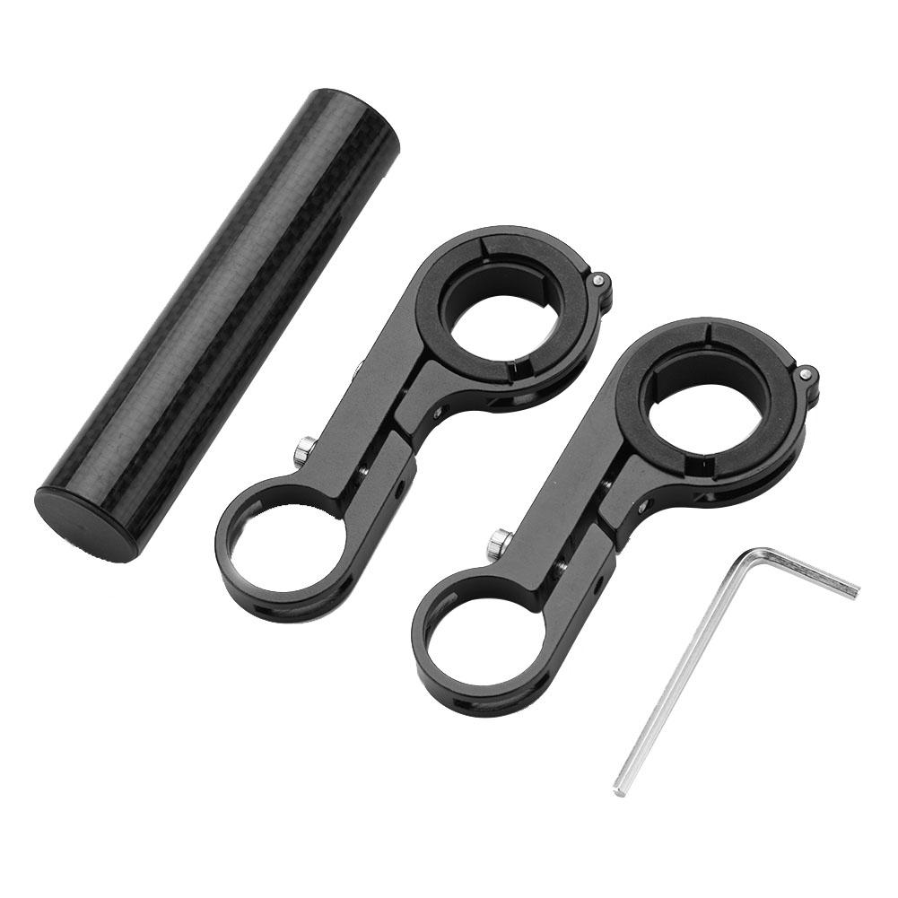 10 см прочный двойной удлинитель руля велосипеда держатель для велосипедного фонаря