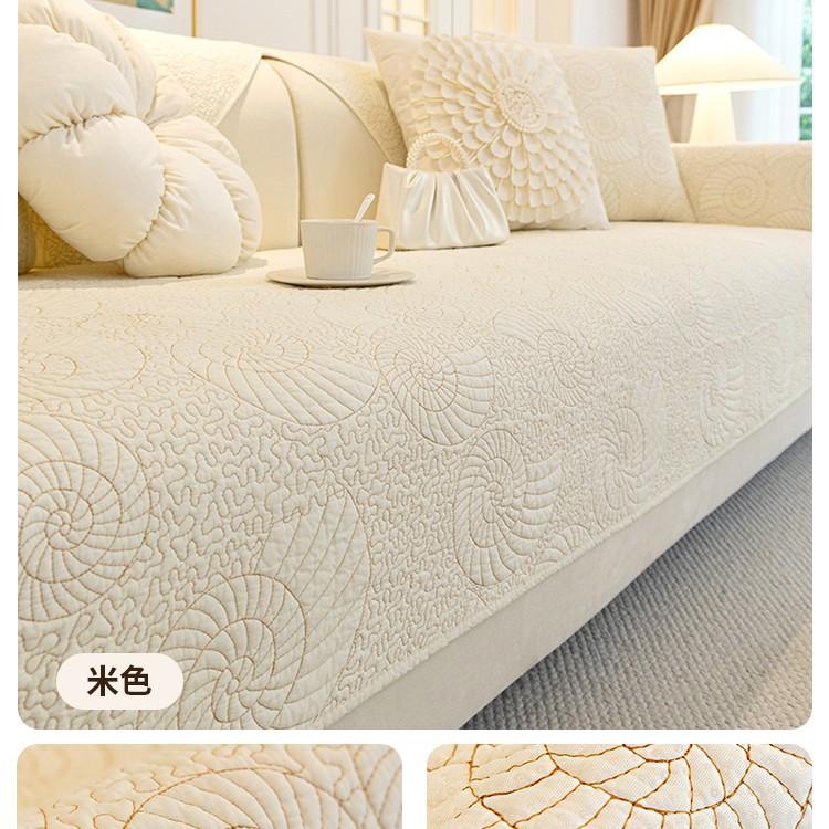 Pure Cotton Sofa Cushion, Cotton Fabric, Universal In All Seasons, Non-Slip Seat Cushion, Light Luxury Sofa Cover, New Cover