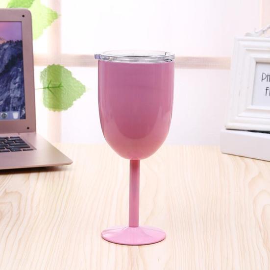 10 унций изолированный коктейльный бокал с двойными стенками и высокой крышкой стакан для коктейлей вина холодных напитков бокал из нержавеющей стали