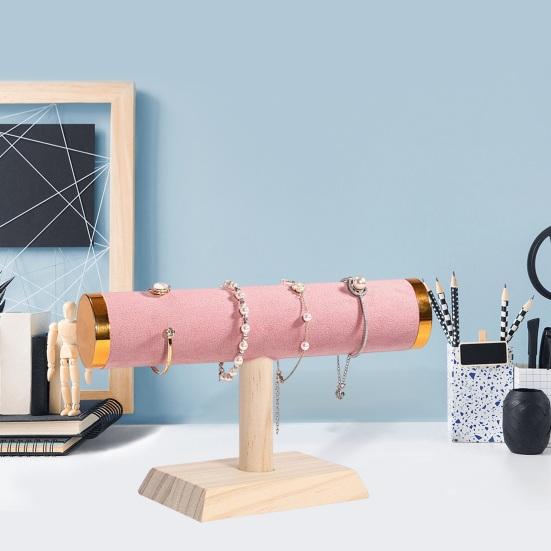 Watch Display Stand Bracelet Display Holder Stable Wooden Base Jewelry Shop Bangle Exhibition Storage