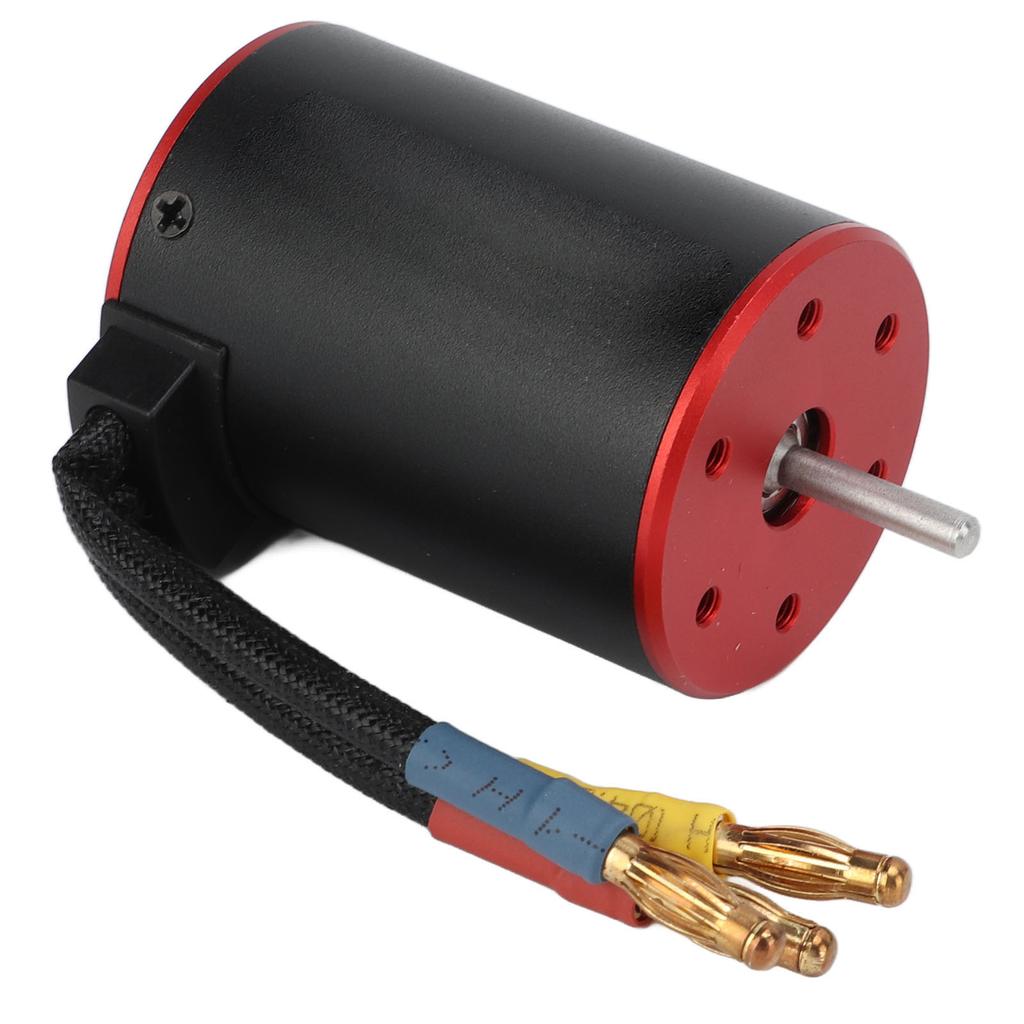 Бесколлекторный двигатель 3650 3900KV Набор ESC 80A Водонепроницаемый бесколлекторный двигатель с картой программирования Разъем «банан» 4 мм для радиоуправляемой машины 1/10 1/8