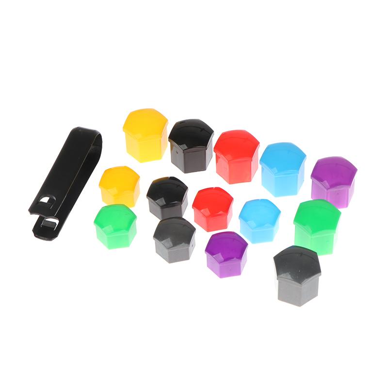 20 шт./компл. 17/19 мм колпачок гайки болта колеса пылезащитный чехол с инструментом для снятия ключа автомобильные аксессуары многоцветный