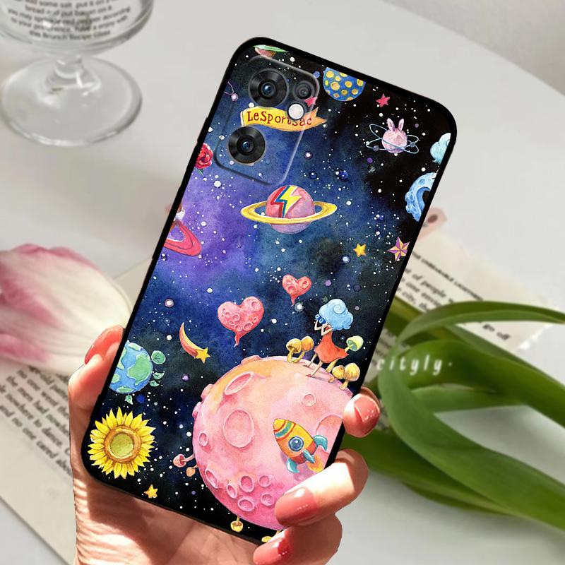Чехол для Oppo Find X5 Lite CPH2371 Модный Мягкий Силиконовый TPU Матовый Чехол для Телефона Для OPPO FINDX5 Lite 5G Ударопрочный Бампер Fundas