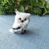 Furry Desktop Owl Ornaments Faux Fur Animal Ornaments Tree Decor for Home Wall Holiday Party Decorations